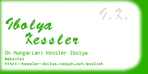 ibolya kessler business card